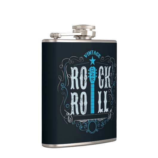 Blue  Rock & Roll Logo Heupfles (Rechts)