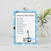 Blue Rock Star wil Baby advies Kaarten (Staand voorkant)