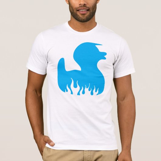 Blue Rockabilly Duck T-shirt (Voorkant)
