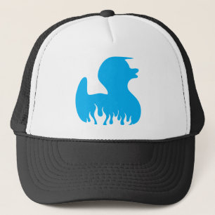 Blue Rockabilly Duck Trucker Pet