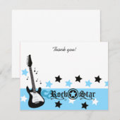 Blue Rocker Rock Star 4x5 flat Notitiekaartje (Voorkant / Achterkant)