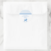 Blue Rocking Horse Adres Stickers (Tas)