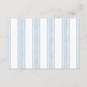 Blue Rocking Horse Baby shower Diapper Raffle Informatiekaartje (Achterkant)