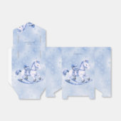 Blue Rocking Horse Favor Box Bedankdoosjes (Uitgevouwen)