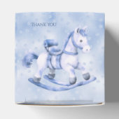 Blue Rocking Horse Favor Box Bedankdoosjes (Bovenkant)