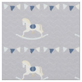 Blue Rocking Horse Stof (Close Up)