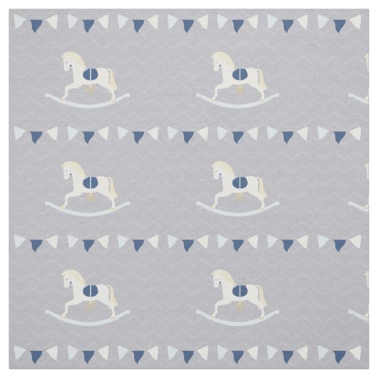 Blue Rocking Horse Stof (Swatch)