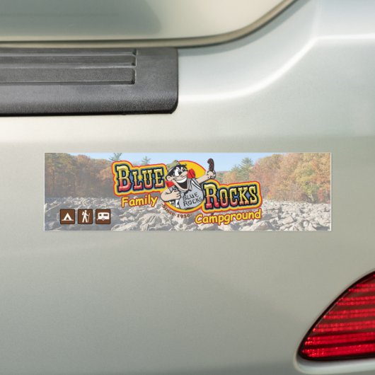 Blue Rocks Bumpersticker (Op auto)