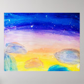 Blue Rocks - Poster (Voorkant)