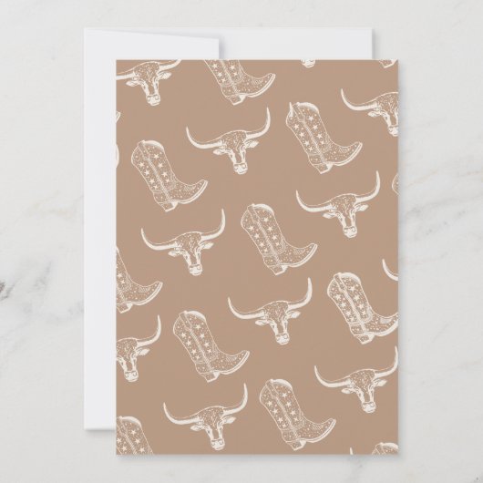 Blue Rodeo Boys Wild Jaar 1e Verjaardag Kaart (Achterkant)