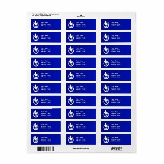 Blue Rodeo Etiket (Full Sheet)