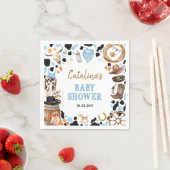 Blue Rodeo Western Cowboy Baby shower Servet (Insitu)