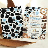 Blue Rodeo Wild West Cowboy Baby shower Kaart