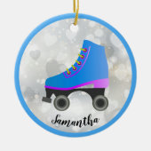 Blue Roller Schaats Design Ornament (Voorkant)