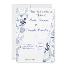 Blue Romance Wedding Invitations