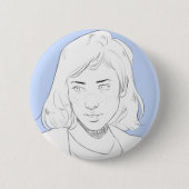 Blue Ronde Button 5,7 Cm (Voorkant)