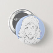 Blue Ronde Button 5,7 Cm (Voorkant /achterkant)