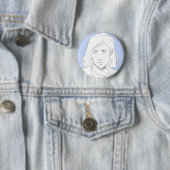 Blue Ronde Button 5,7 Cm (In situ)