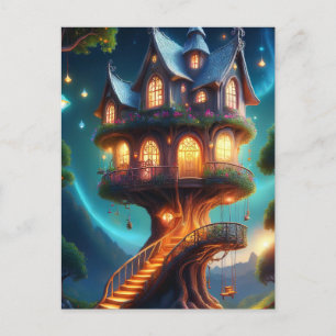 Blue Roof Treehouse Briefkaart