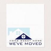 Blue Rooftop, wijziging adreskaart Visitekaartje (Buitenkant ongevouwen)