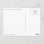 Blue Room Evening Dress van George Barbier Briefkaart (Achterkant)