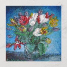 Blue Room Tulip Flowers Bouquet in een Vase