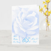 Blue Roos - 65th Wedding Jubileum op maat Kaart (Gele Bloem)