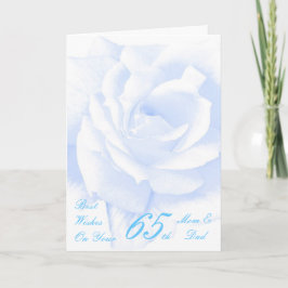 Blue Roos - 65th Wedding Jubileum op maat Kaart