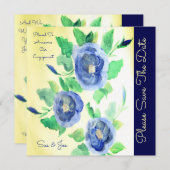 Blue Roos Artsy Aankondiging (Voorkant / Achterkant)