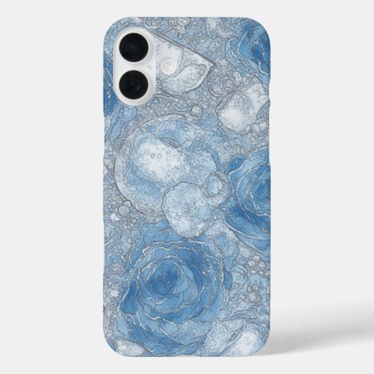 Blue Roos Bubble Brew - IPhone 16 Hoesje (Achterkant)