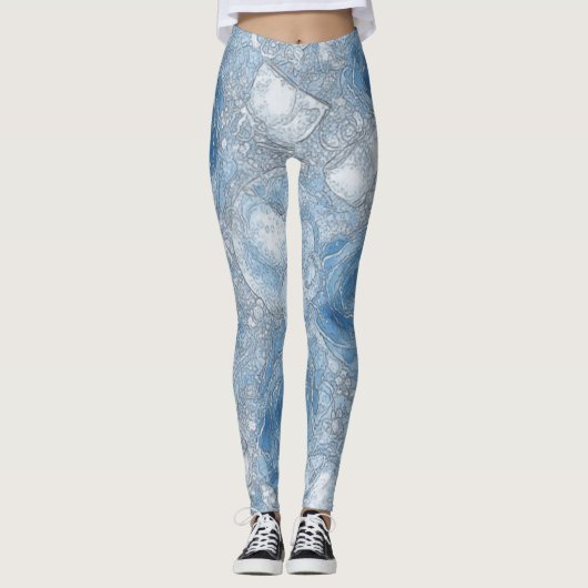 Blue Roos Bubble Brew - Leggings (Voorkant)