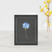 Blue Roos Bud Notecard Kaart (Gele Bloem)