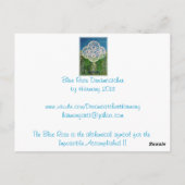 Blue Roos Dreamweaver Briefkaart (Achterkant)