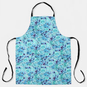 Blue Roos Flower Bouquet Schort (Voorkant)