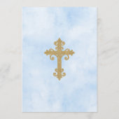 Blue Roos Garden Baptism Custom 5x7 Event Menu (Achterkant)