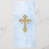 Blue Roos Garden Baptism Custom Event Menu (Achterkant)