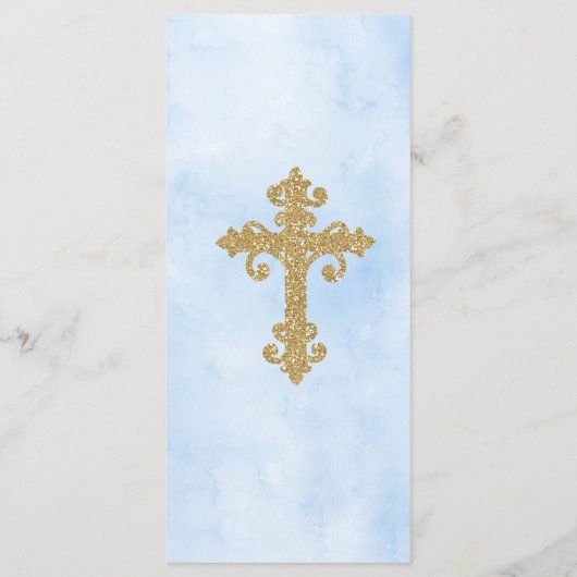 Blue Roos Garden Baptism Custom Event Menu (Achterkant)