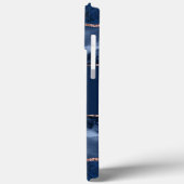 Blue roos gold agate marmer name script Case-Mate iPhone case (Achterkant / Links)