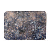 Blue & Roos Gold Paint Splatter Abstract Glamour Badmat (Voorkant)
