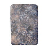 Blue & Roos Gold Paint Splatter Abstract Glamour Badmat (Voorkant Verticaal)