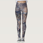 Blue & Roos Gold Paint Splatter Abstract Glamour Leggings<br><div class="desc">Leggings.</div>