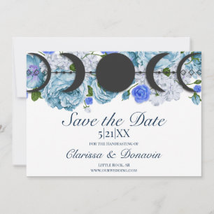 Blue Roos Moon Phase Wiccan Handfasting Save The Date