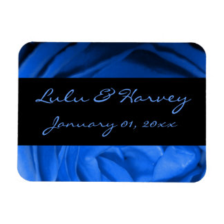 Blue Roos Personal Wedding Magneet