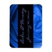 Blue Roos Personal Wedding Magneet (Verticaal)