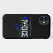 Blue Roos POLICE WIFE iPhone 5 Hoesje (Achterkant (horizontaal))