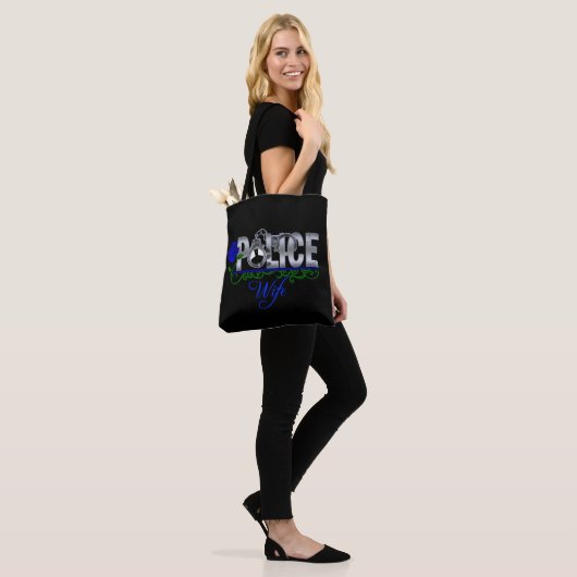 Blue Roos Police Wife Tote Bag (Op model)