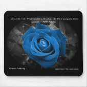Blue Roos Quote Mousepad Muismat (Voorkant)