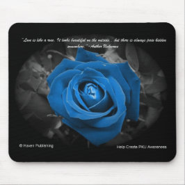 Blue Roos Quote Mousepad Muismat