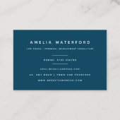 Blue Roos Sparkle UK & Euro Visitekaartje (Achterkant)