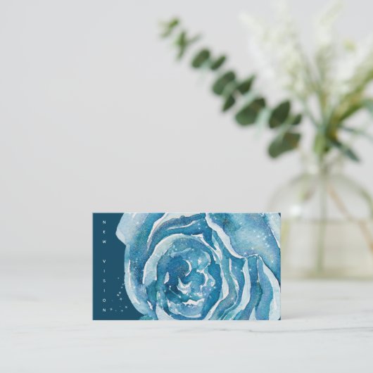 Blue Roos Sparkle US Visitekaartje (Staand voorkant)